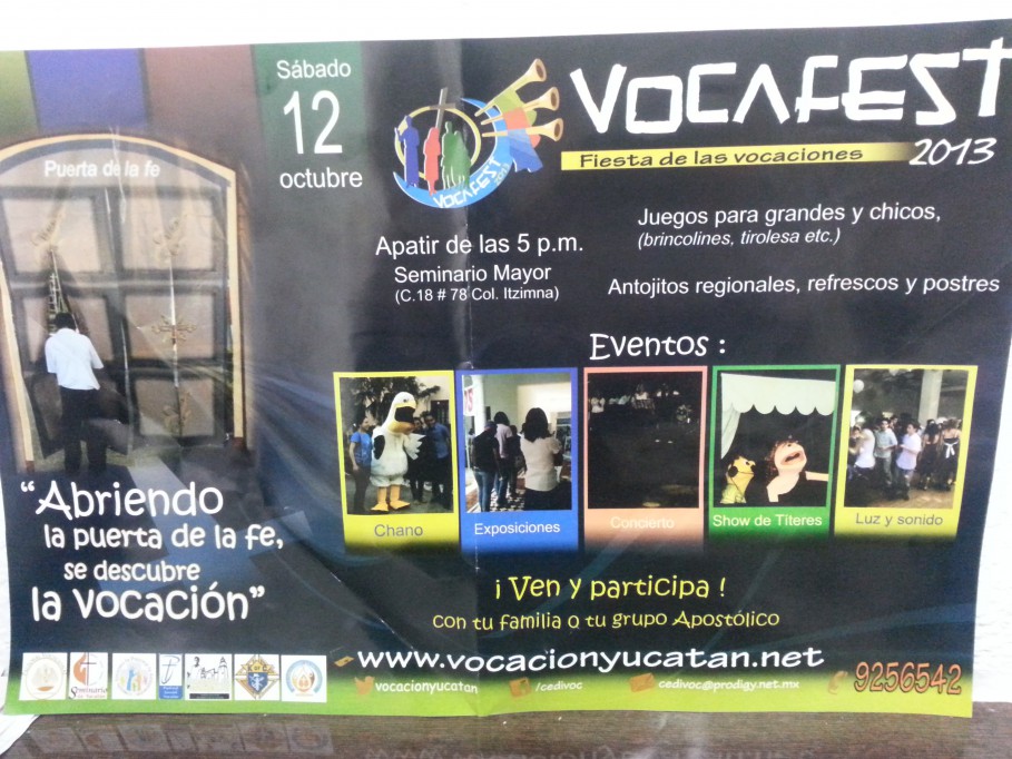 El Centro Diocesano Pastoral Vocacional Invita al VOCAFEST 2013, LA Fiesta de las vocaciones El Centro Diocesano Pastoral Vocacional Invita al VOCAFEST 2013, LA Fiesta de las vocaciones