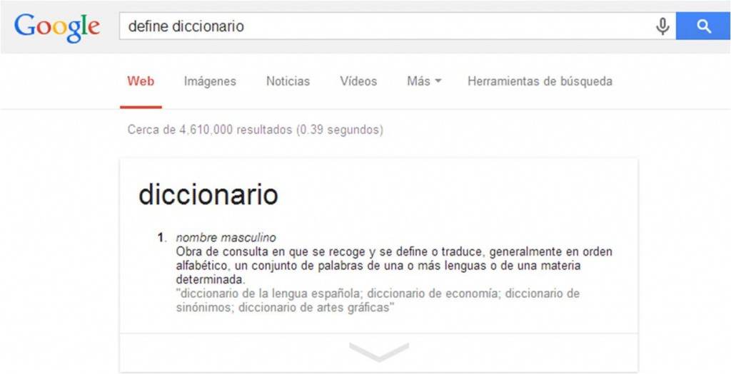 Google implementa el diccionario en su plataforma Google implementa el diccionario en su plataforma