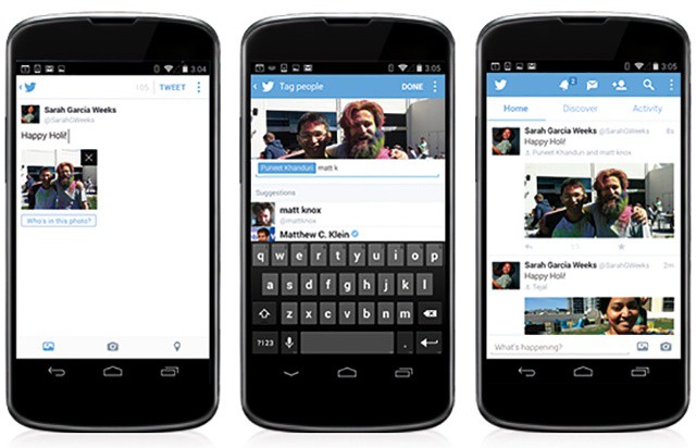 Twitter ya permitirá etiquetar personas en sus fotos Twitter ya permitirá etiquetar personas en sus fotos