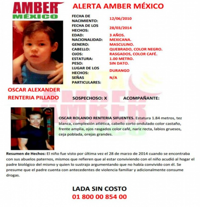 Alerta Amber Alerta Amber