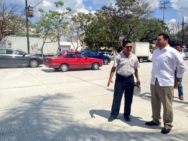 Renán Barrera verifica la apertura de la vialidad de la calle 60 Norte