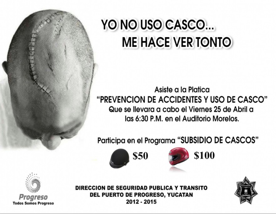 Llevarán a cabo pláticas de prevención de accidentes en Progreso Llevarán a cabo pláticas de prevención de accidentes en Progreso