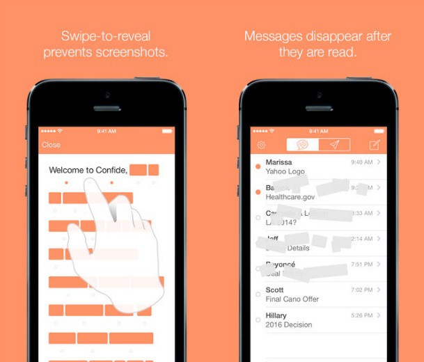 Confide, el "Whatsapp" de mensajes secretos Confide, el "Whatsapp" de mensajes secretos