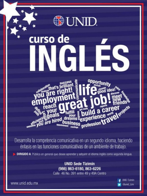 UNID tizimín iniciará cursos de inglés para todo el público UNID tizimín iniciará cursos de inglés para todo el público