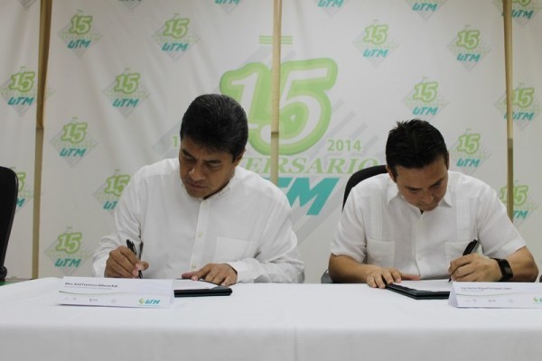 Firman acuerdo de colaboración la UTM y el Instituto Yucateco de Emprendedores Firman acuerdo de colaboración la UTM y el Instituto Yucateco de Emprendedores