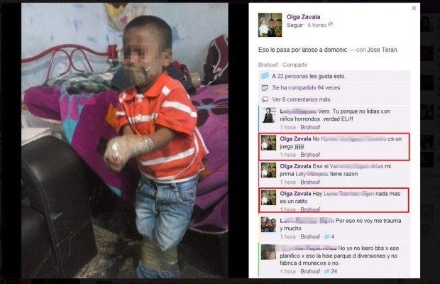 Madre amarra a su hijo con cinta canela y lo publica en Facebook Madre amarra a su hijo con cinta canela y lo publica en Facebook
