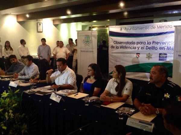 Inauguran el Observatorio para la prevención de la Violencia y el Delito en Mérida Inauguran el Observatorio para la prevención de la Violencia y el Delito en Mérida