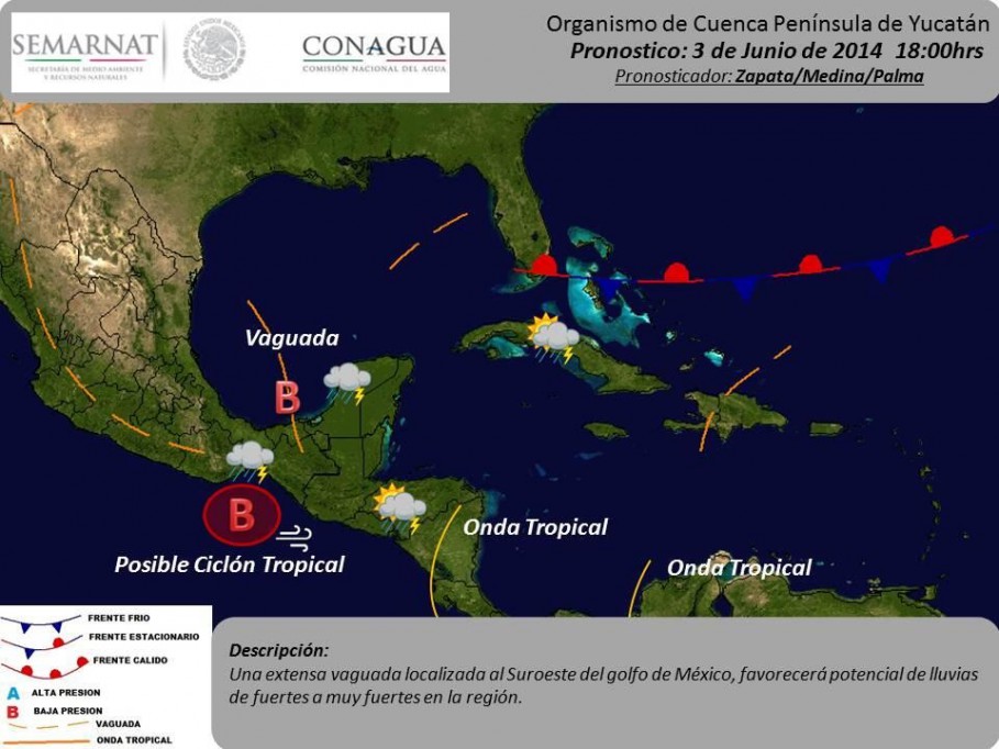 No hay riesgo de huracanes hasta el momento: Conagua No hay riesgo de huracanes hasta el momento: Conagua