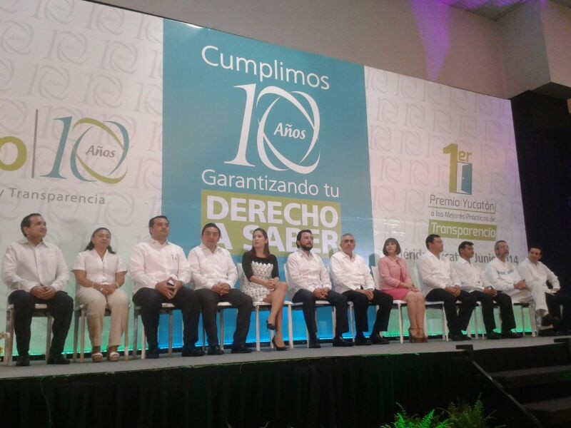 Reconocen las mejores prácticas de transparencia en Yucatán Reconocen las mejores prácticas de transparencia en Yucatán