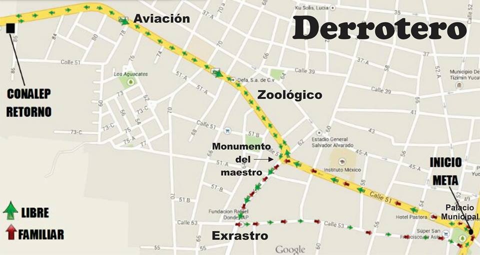 Carrera y caminata para festejar a los papás de Tizimín Carrera y caminata para festejar a los papás de Tizimín