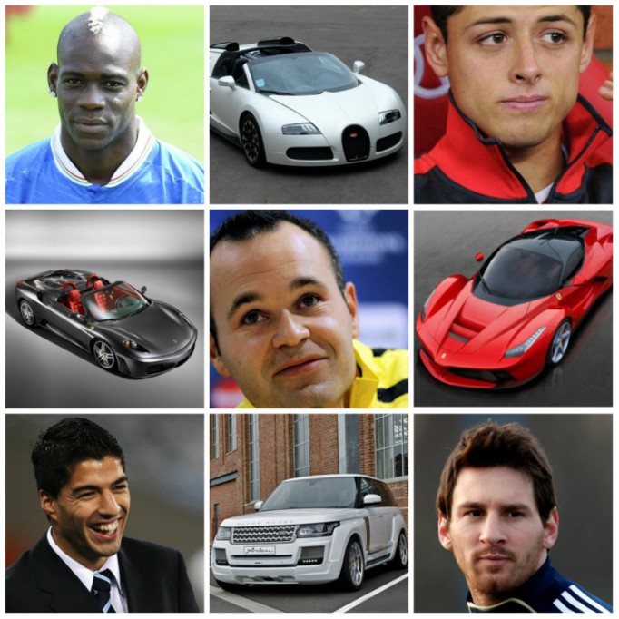 Futbolistas gastalones y caprichosos Futbolistas gastalones y caprichosos