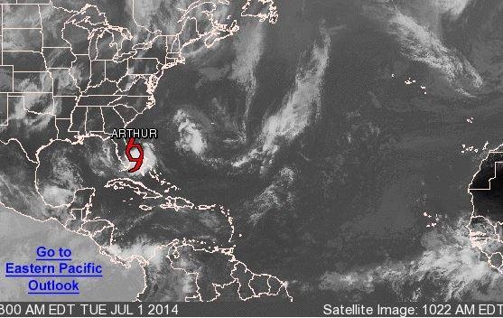 Se forma frente a Florida la tormenta tropical Arthur Se forma frente a Florida la tormenta tropical Arthur