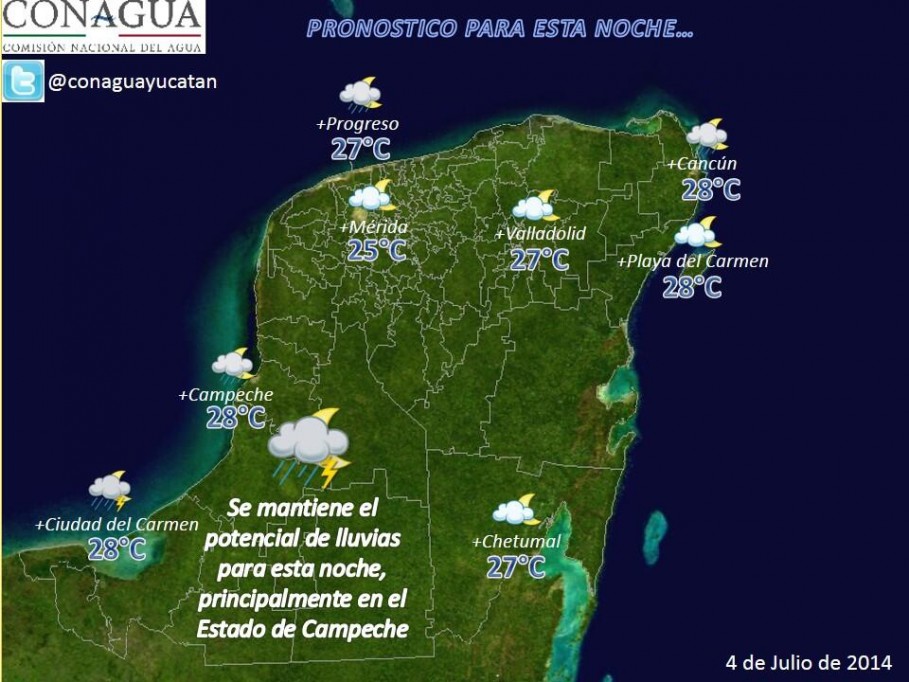 Temperaturas calurosas y lluvias por la tarde para fin de semana Temperaturas calurosas y lluvias por la tarde para fin de semana