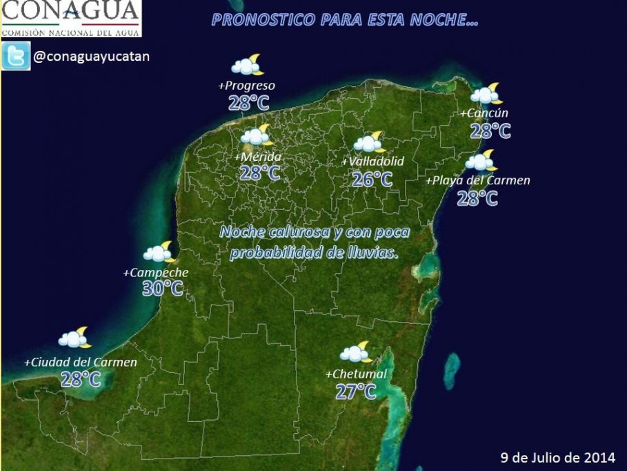 Condiciones calurosas y lluvias ligeras en los próximos días Condiciones calurosas y lluvias ligeras en los próximos días