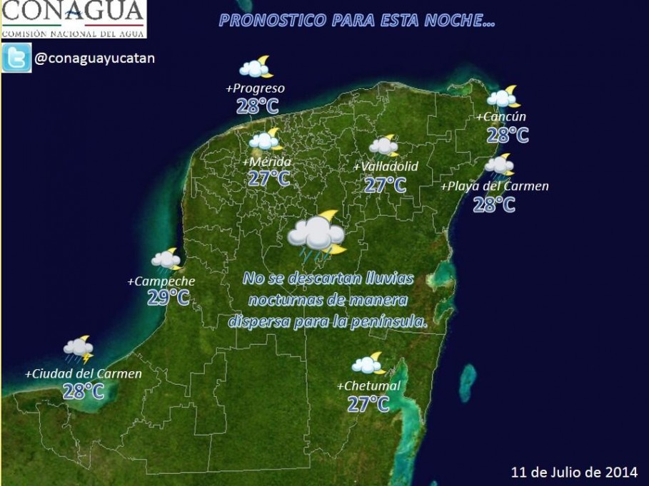 Calor y lluvias vespertinas para este fin de semana Calor y lluvias vespertinas para este fin de semana