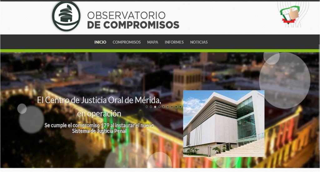 El "Observatorio permanente de los compromisos por Yucatán", un sitio de información El "Observatorio permanente de los compromisos por Yucatán", un sitio de información