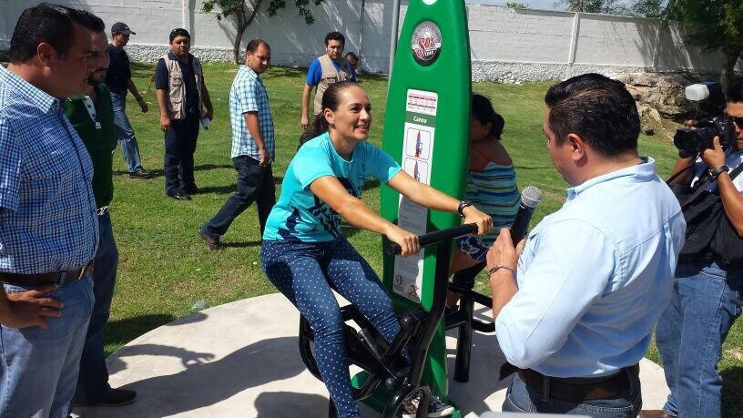 Inauguración de gimnasio en el Parque Hundido Inauguración de gimnasio en el Parque Hundido