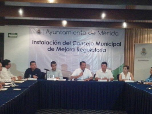 Instalan el Consejo Municipal de mejora regulatoria de Mérida Instalan el Consejo Municipal de mejora regulatoria de Mérida