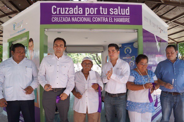 Instalan módulo de la Cruzada por tu Salud en Caucel Instalan módulo de la Cruzada por tu Salud en Caucel