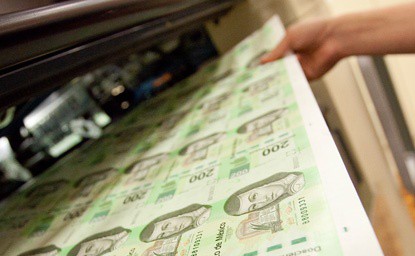 Banxico la única empresa en México que fabrica los billetes