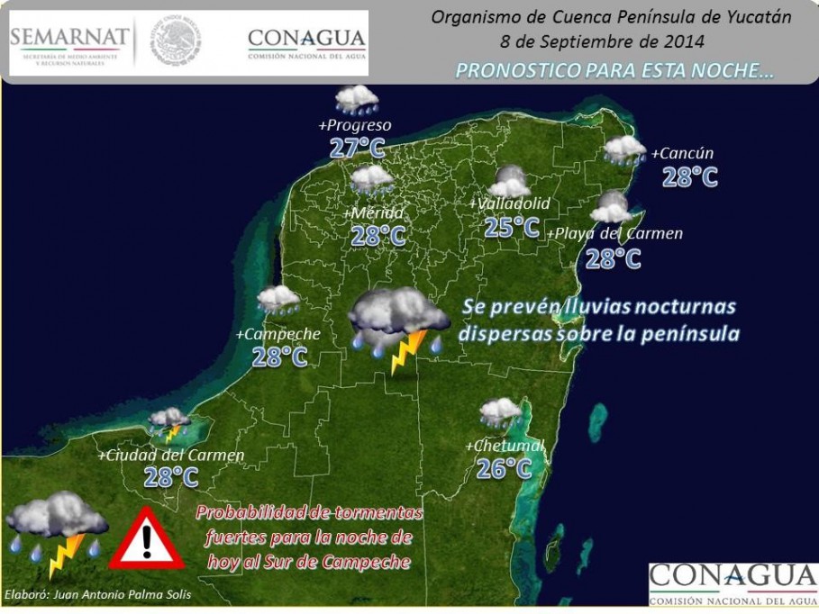 Continuarán el calor y las lluvias Continuarán el calor y las lluvias