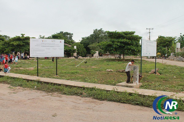 Construyen parque en Bolmay, comisaría de Valladolid Construyen parque en Bolmay, comisaría de Valladolid