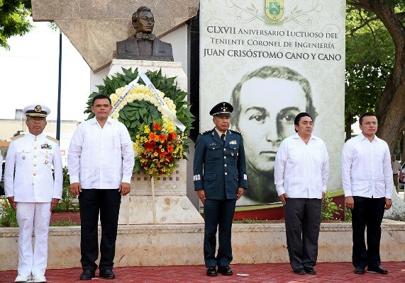 Recuerdan el 167 aniversario luctuoso de Juan Crisóstomo Cano y Cano Recuerdan el 167 aniversario luctuoso de Juan Crisóstomo Cano y Cano
