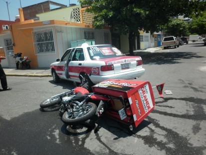 Aumentan accidentes de repartidores en moto Aumentan accidentes de repartidores en moto