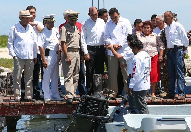 Garantizan la seguridad de pescadores Garantizan la seguridad de pescadores