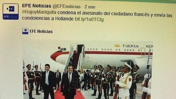 Por "error" nombran mariquita al presidente español Por "error" nombran mariquita al presidente español