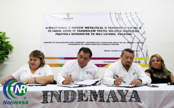 Firman un convenio para abatir rezago educativo en comunidades maya-hablantes Firman un convenio para abatir rezago educativo en comunidades maya-hablantes