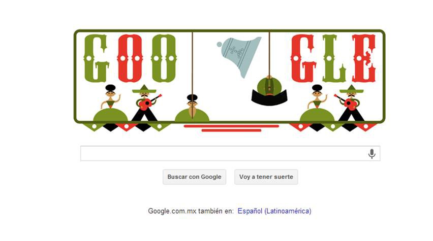 Google celebra el día de la Independencia con su famoso doodle Google celebra el día de la Independencia con su famoso doodle
