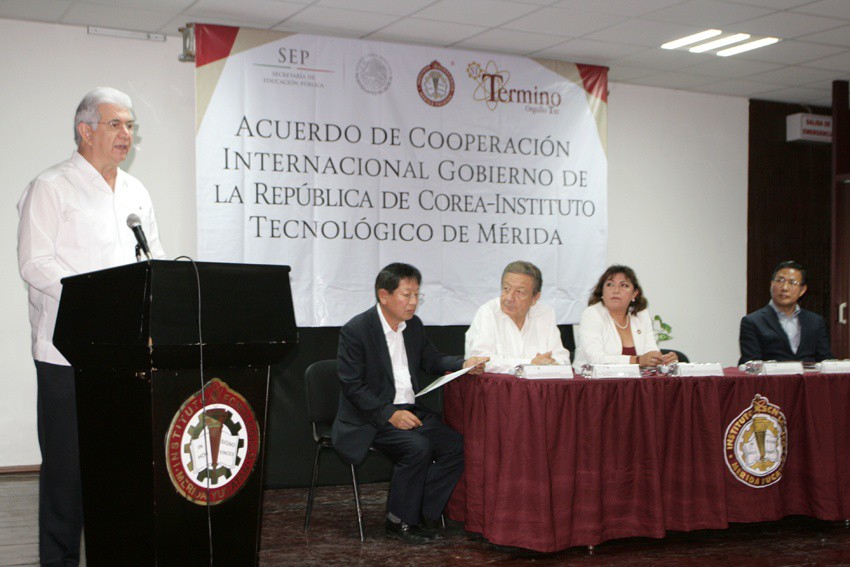 Cooperacón académica entre Tecnológico de Mérida y representantes de la República de Corea Cooperacón académica entre Tecnológico de Mérida y representantes de la República de Corea