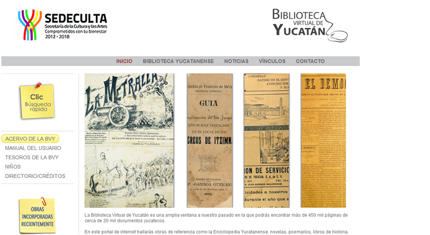 La Biblioteca Virtual de Yucatán recibe 6,000 visitas al mes La Biblioteca Virtual de Yucatán recibe 6,000 visitas al mes