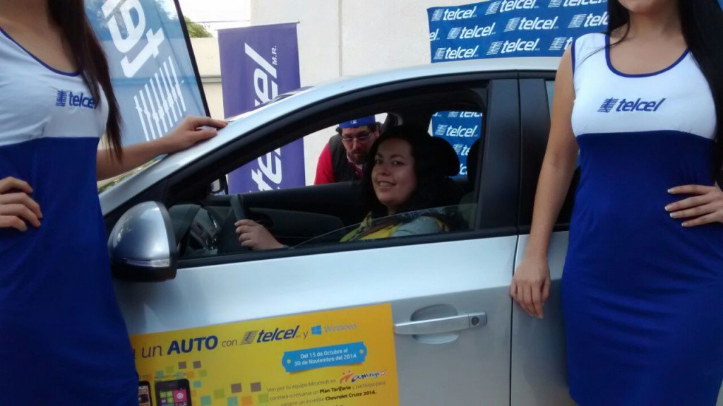 Por comprar un teléfono de Telcel se ganó un automóvil Por comprar un teléfono de Telcel se ganó un automóvil