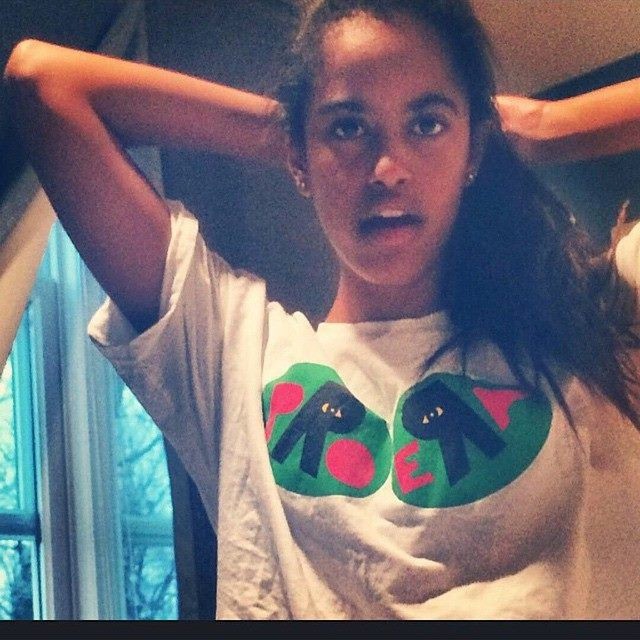 Foto de la hija de Barack Obama publicada en Facebook causó polémica Foto de la hija de Barack Obama publicada en Facebook causó polémica