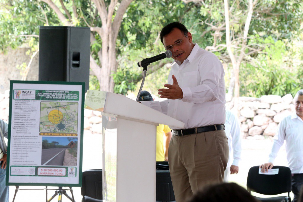 Se inauguró carretera que conectará a Kikteil con Mérida Se inauguró carretera que conectará a Kikteil con Mérida