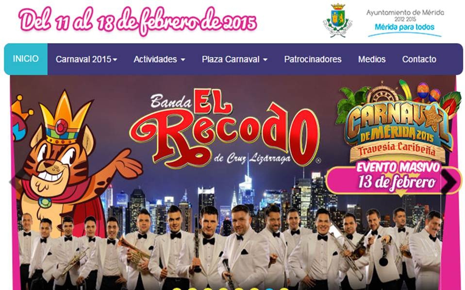 Actividades del Carnaval de Mérida 2015 Actividades del Carnaval de Mérida 2015