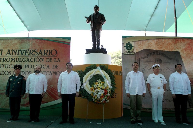 Conmemoran XCVIII aniversario de la promulgación de la constitución Conmemoran XCVIII aniversario de la promulgación de la constitución