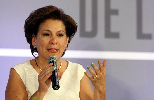 Los activistas Alejandro Solalinde e Isabel Miranda de Wallace, en Mérida
