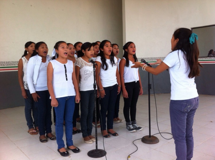 Realiza CDI concurso del himno nacional mexicano en lengua maya Realiza CDI concurso del himno nacional mexicano en lengua maya