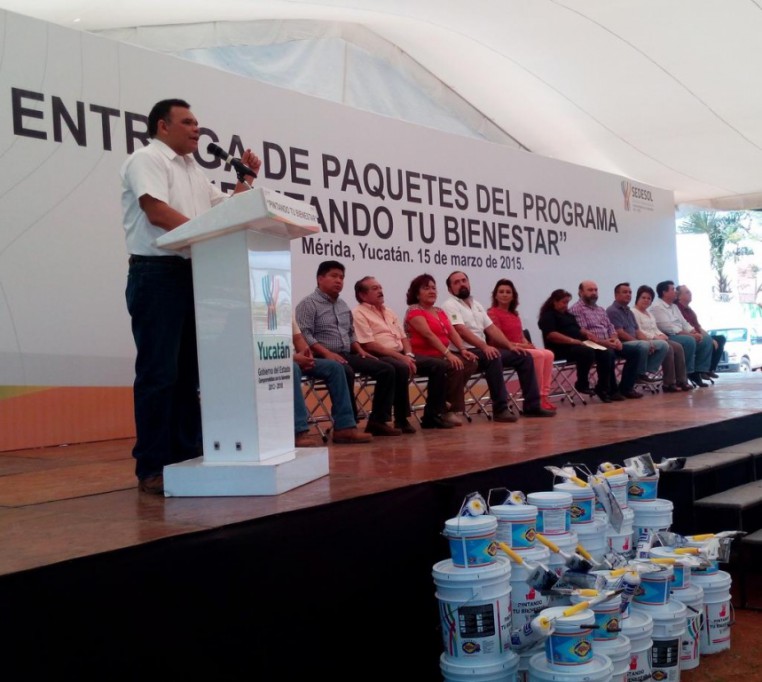 "Pintando tu bienestar" llegó al centro de Mérida "Pintando tu bienestar" llegó al centro de Mérida
