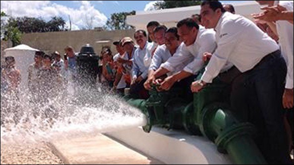 Entregan trabajos de modernización del agua potable en Chemax Entregan trabajos de modernización del agua potable en Chemax