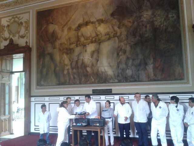 Inician trabajos de restauración en murales de Palacio de Gobierno Inician trabajos de restauración en murales de Palacio de Gobierno