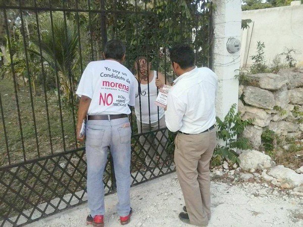 MORENA sigue concientizando a tizimileños MORENA sigue concientizando a tizimileños