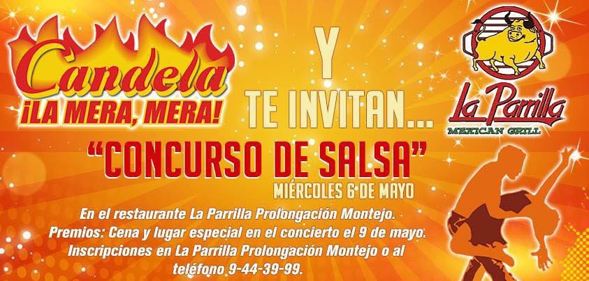 Candela 95.3 fm y La Parrilla convocan a participar en concurso de salsa Candela 95.3 fm y La Parrilla convocan a participar en concurso de salsa