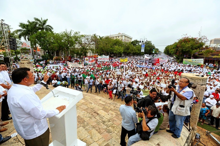 Trabajadores yucatecos se reportan listos para la marcha de este 1 de mayo Trabajadores yucatecos se reportan listos para la marcha de este 1 de mayo