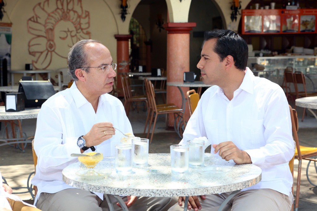 Felipe Calderón y Mauricio Vila en apoyo a la Marca Mérida Felipe Calderón y Mauricio Vila en apoyo a la Marca Mérida