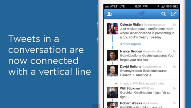 Twitter muestra nueva actualización y hacer más visible las conversaciones Twitter muestra nueva actualización y hacer más visible las conversaciones