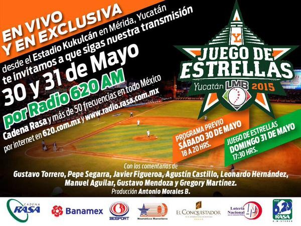 Aficionados al béisbol escucharán el juego de estrellas por candela 95.3 fm Aficionados al béisbol escucharán el juego de estrellas por candela 95.3 fm
